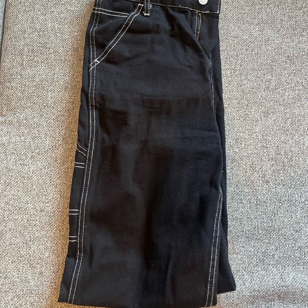 Pacsun Black Jeans with White Stitching